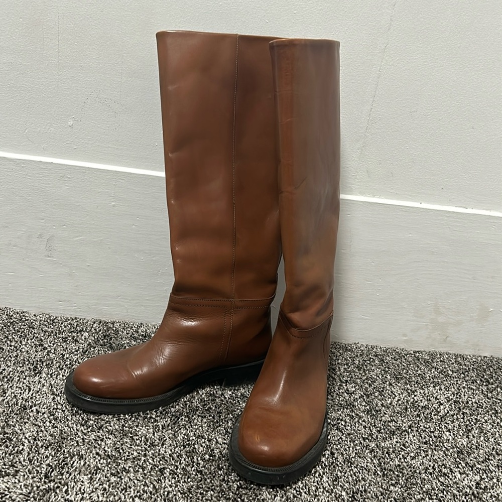 Leather Knee High Boots